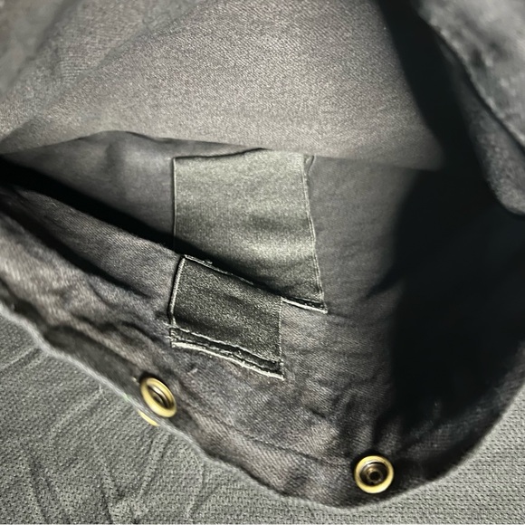 Milwaukee Performance black denim biker vest conceal carry pockets men's XLarge - Picture 5 of 10